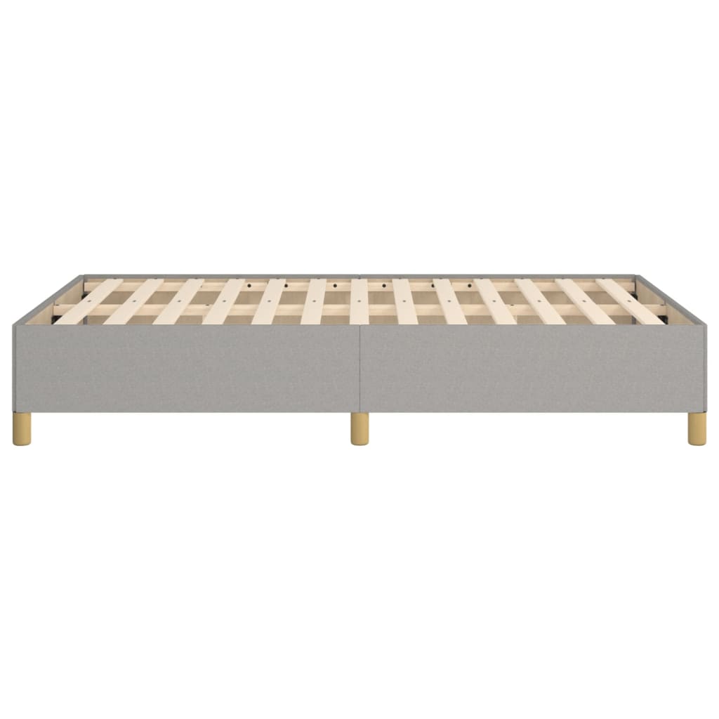 Cadru De Pat Fără Saltea, Gri Deschis, 120X200 Cm, Textil