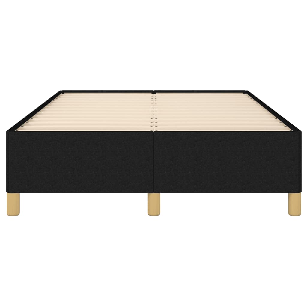 Cadru De Pat Fără Saltea, Negru, 120X200 Cm, Textil