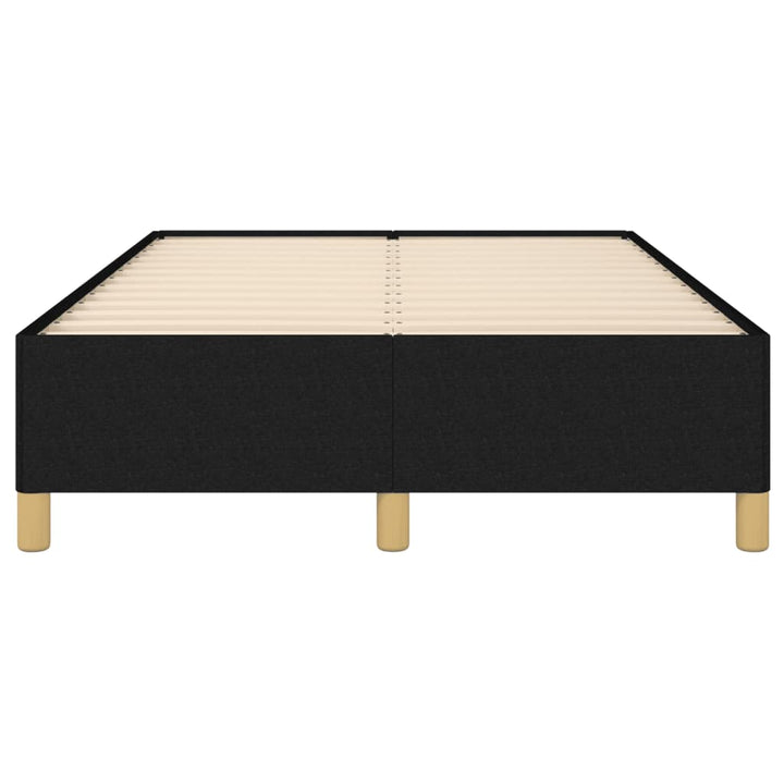 Cadru De Pat Fără Saltea, Negru, 120X200 Cm, Textil