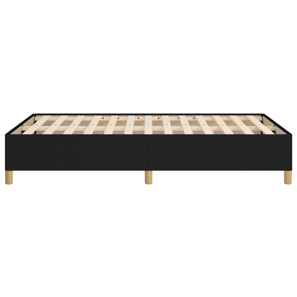 Cadru De Pat Fără Saltea, Negru, 120X200 Cm, Textil