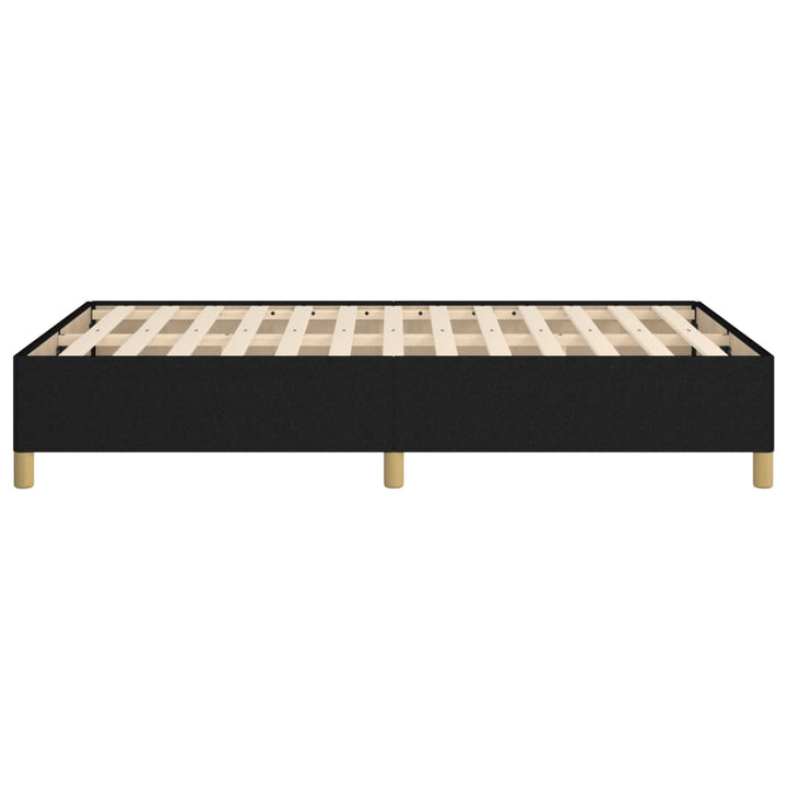 Cadru De Pat Fără Saltea, Negru, 120X200 Cm, Textil
