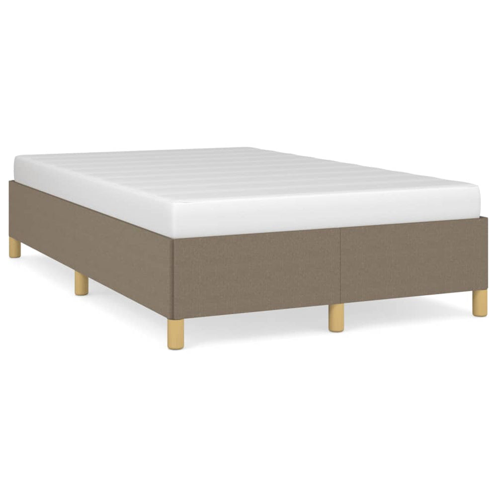 Cadru De Pat Fără Saltea, Gri Taupe, 120X200 Cm, Textil