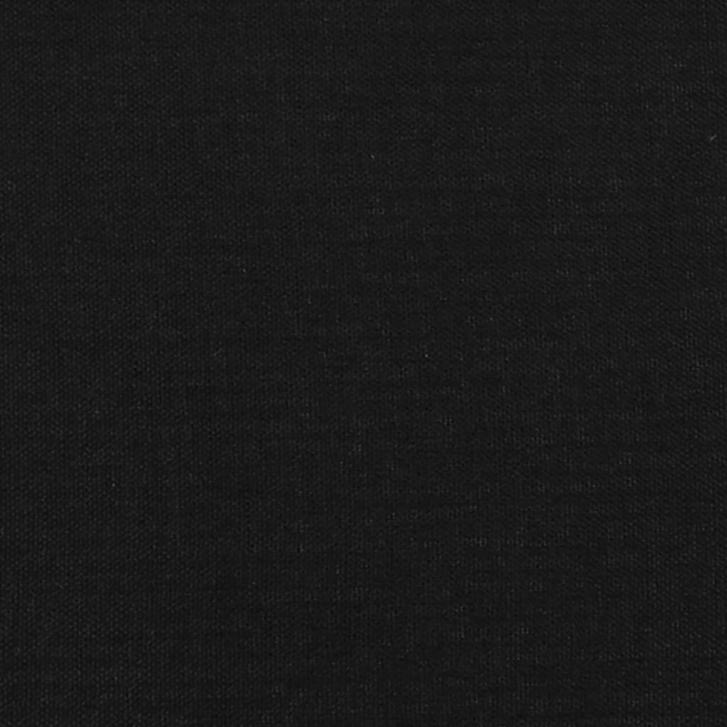 Cadru De Pat Fără Saltea, Negru, 140X190 Cm, Textil