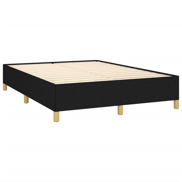 Cadru De Pat Fără Saltea, Negru, 140X200 Cm, Textil