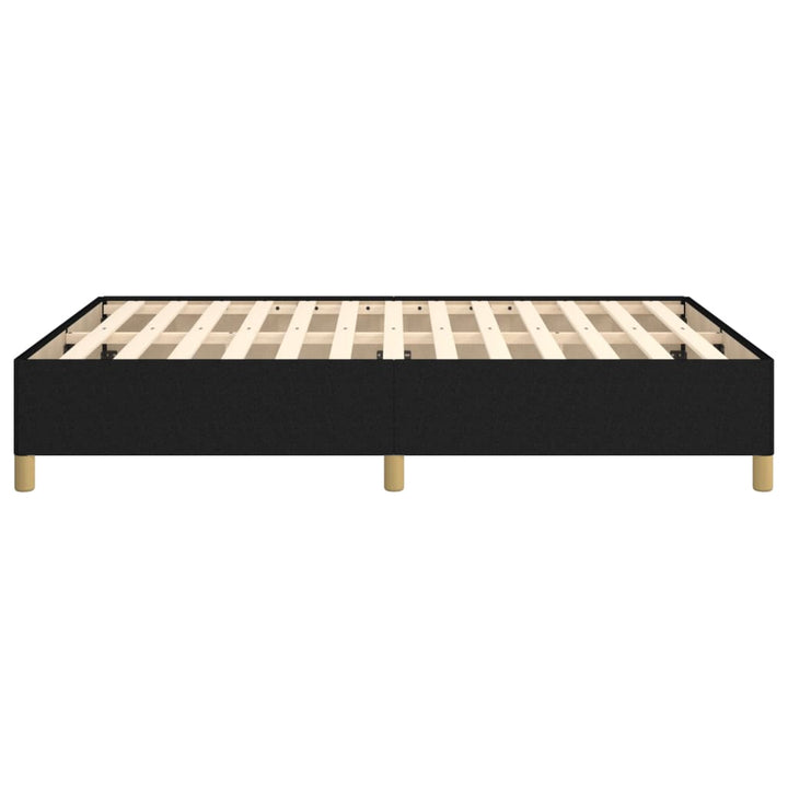 Cadru De Pat Fără Saltea, Negru, 140X200 Cm, Textil