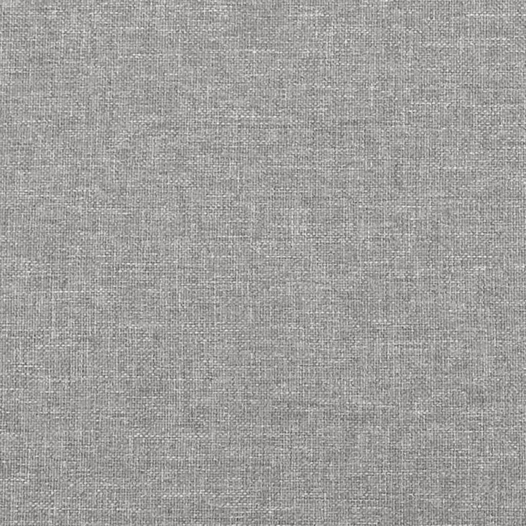 Cadru De Pat Fără Saltea, Gri Deschis, 160X200 Cm, Textil