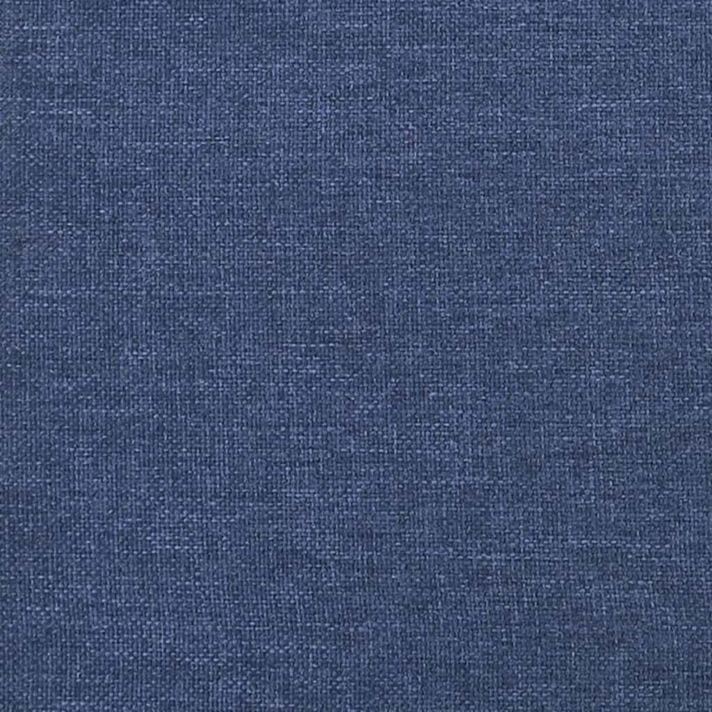 Cadru De Pat Fără Saltea, Albastru, 160X200 Cm, Textil