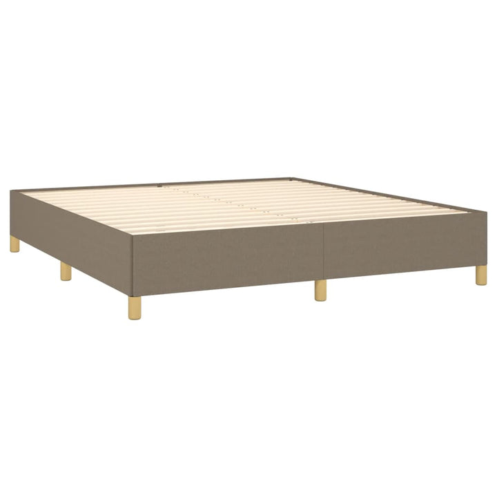 Cadru De Pat Fără Saltea, Gri Taupe, 180X200 Cm, Textil