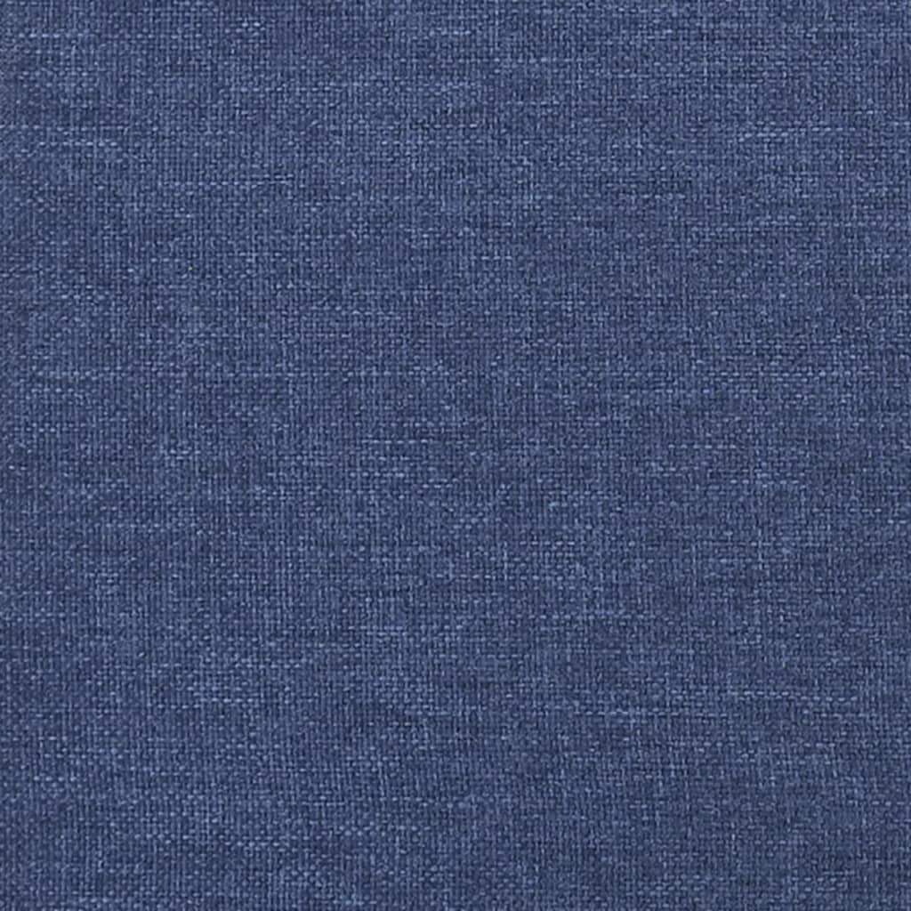 Cadru De Pat Fără Saltea, Albastru, 180X200 Cm, Textil