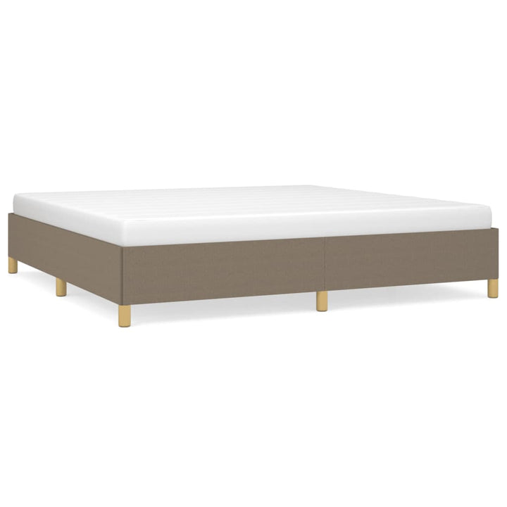 Cadru De Pat Fără Saltea, Gri Taupe, 200X200 Cm, Textil