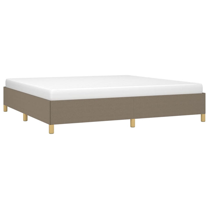 Cadru De Pat Fără Saltea, Gri Taupe, 200X200 Cm, Textil