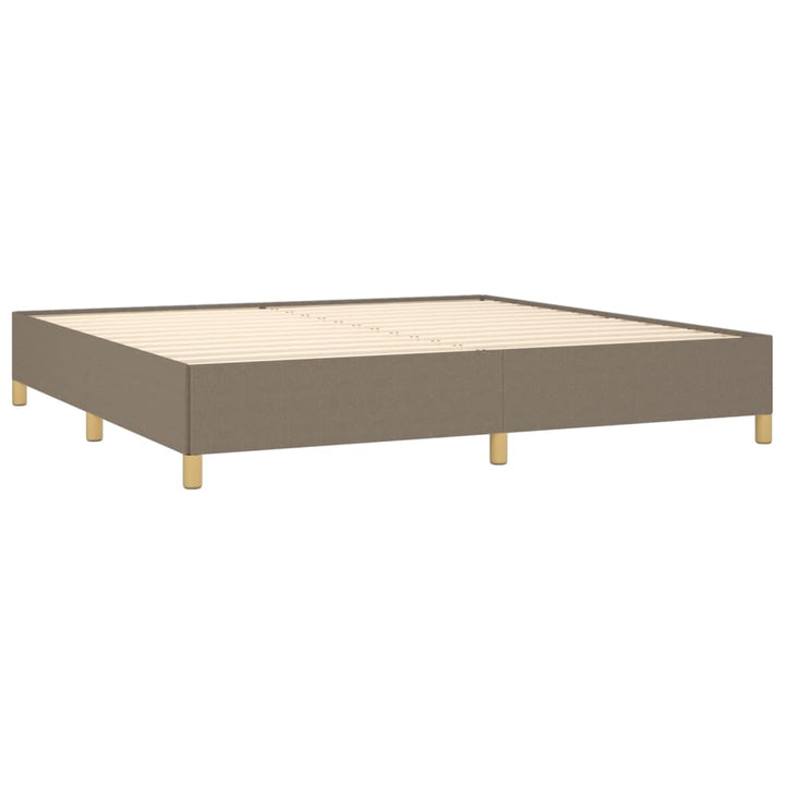 Cadru De Pat Fără Saltea, Gri Taupe, 200X200 Cm, Textil