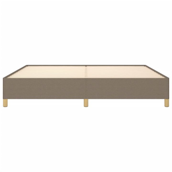 Cadru De Pat Fără Saltea, Gri Taupe, 200X200 Cm, Textil