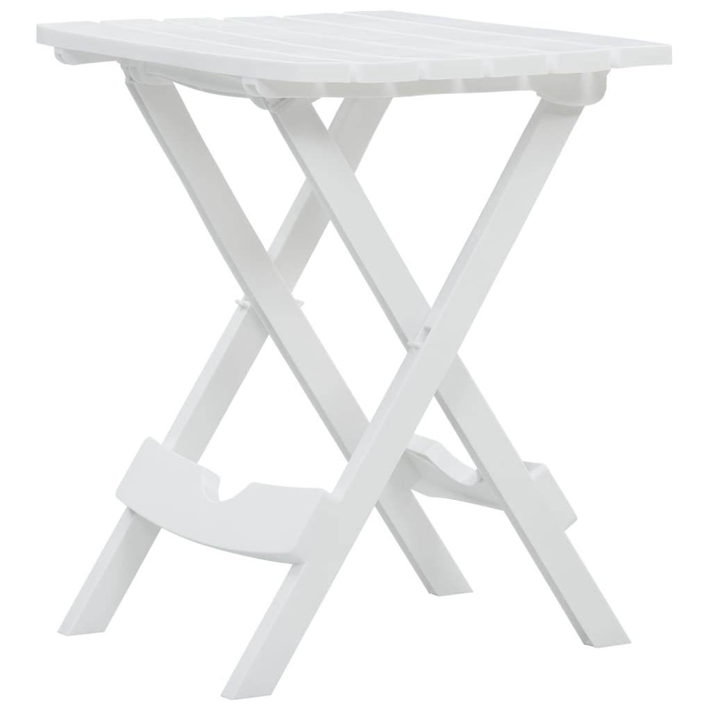 Set De Mobilier Pentru Grădină, 3 Piese, Alb, Polipropilenă
