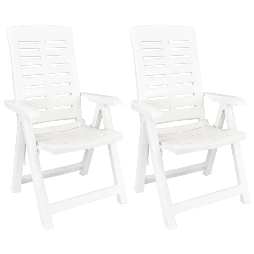 Set De Mobilier Pentru Grădină, 3 Piese, Alb, Polipropilenă