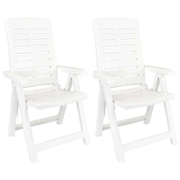 Set De Mobilier Pentru Grădină, 3 Piese, Alb, Polipropilenă