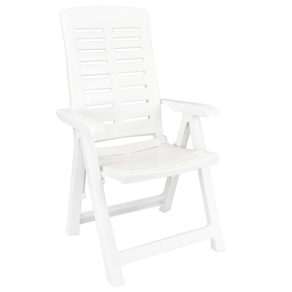 Set De Mobilier Pentru Grădină, 3 Piese, Alb, Polipropilenă