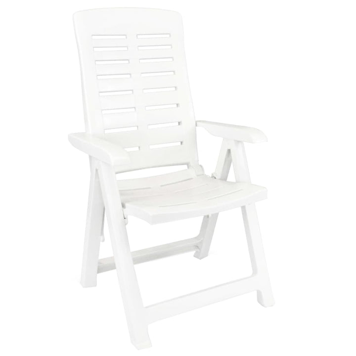 Set De Mobilier Pentru Grădină, 3 Piese, Alb, Polipropilenă