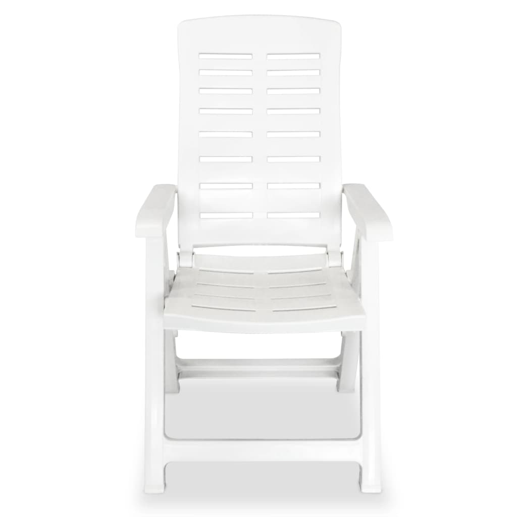 Set De Mobilier Pentru Grădină, 3 Piese, Alb, Polipropilenă