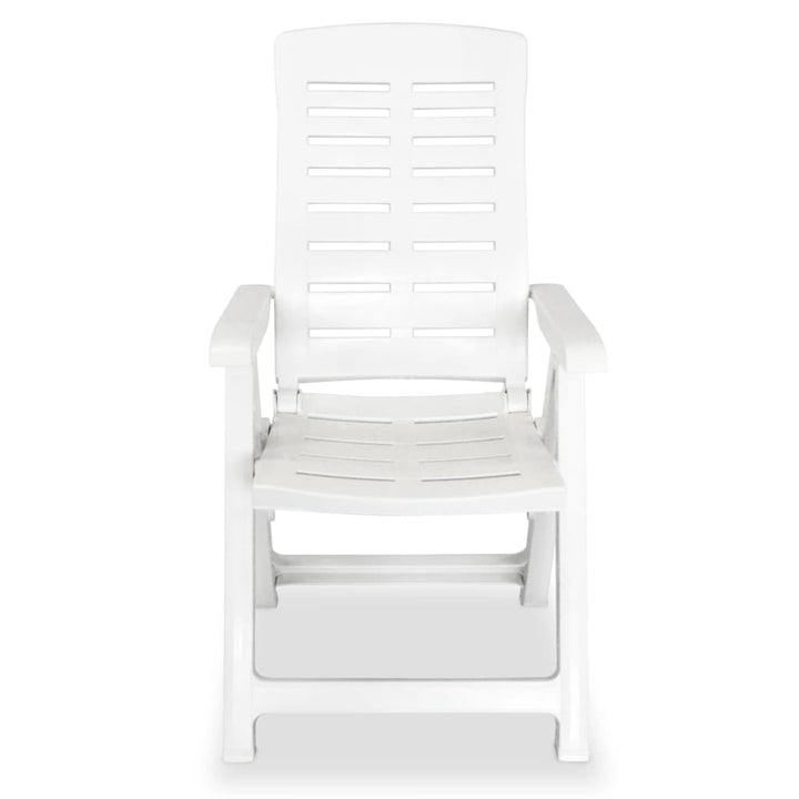 Set De Mobilier Pentru Grădină, 3 Piese, Alb, Polipropilenă