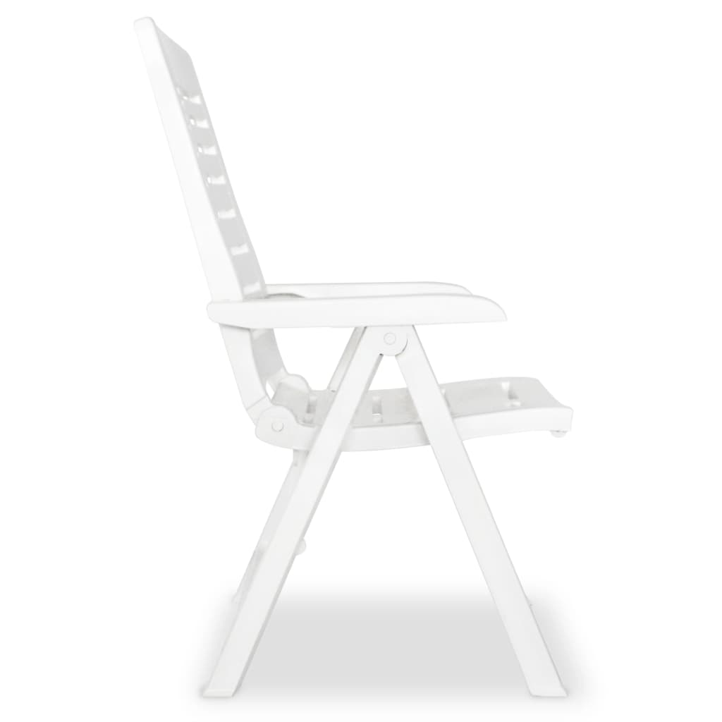Set De Mobilier Pentru Grădină, 3 Piese, Alb, Polipropilenă
