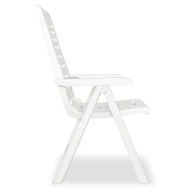 Set De Mobilier Pentru Grădină, 3 Piese, Alb, Polipropilenă