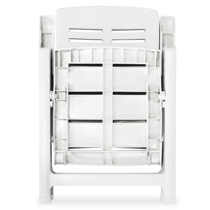 Set De Mobilier Pentru Grădină, 3 Piese, Alb, Polipropilenă