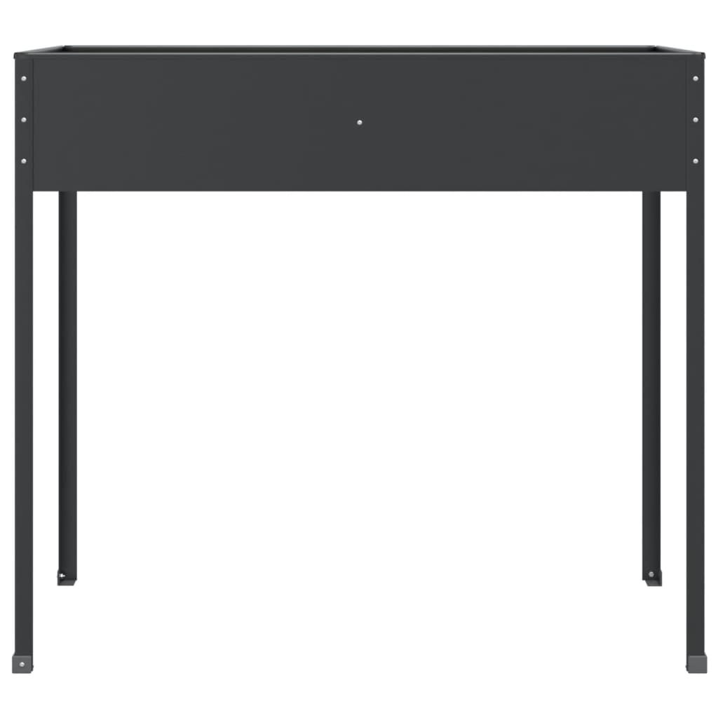 Jardinieră De Grădină Antracit 100,5X40,5X90 Cm Oțel Galvanizat