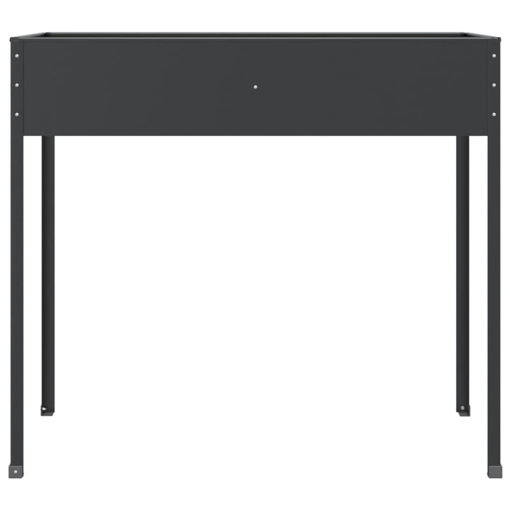 Jardinieră De Grădină Antracit 100,5X40,5X90 Cm Oțel Galvanizat