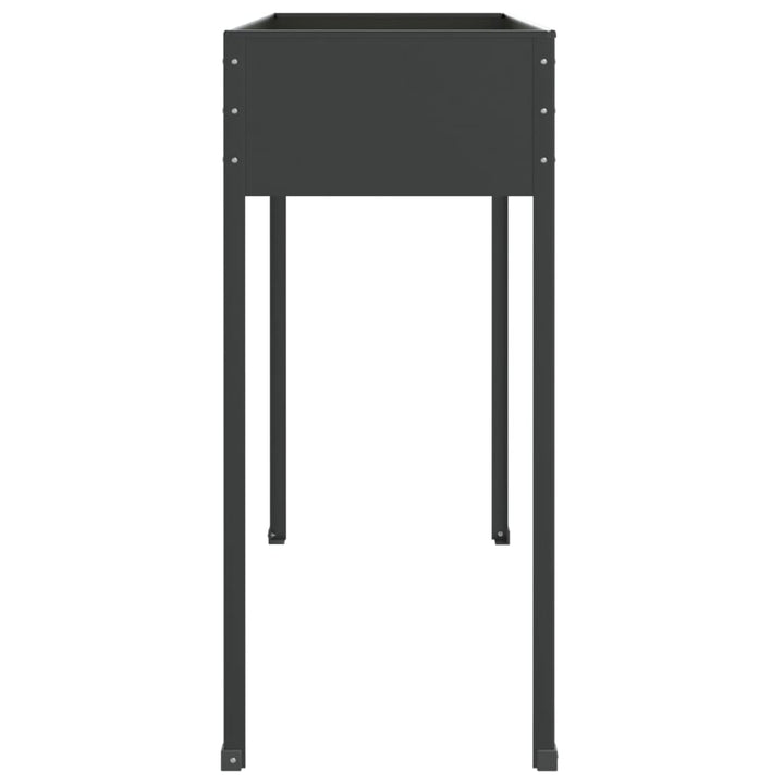 Jardinieră De Grădină Antracit 100,5X40,5X90 Cm Oțel Galvanizat