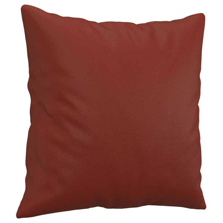 Perne Decorative, 2 Buc., Roșu Vin, 40X40 Cm, Piele Ecologică