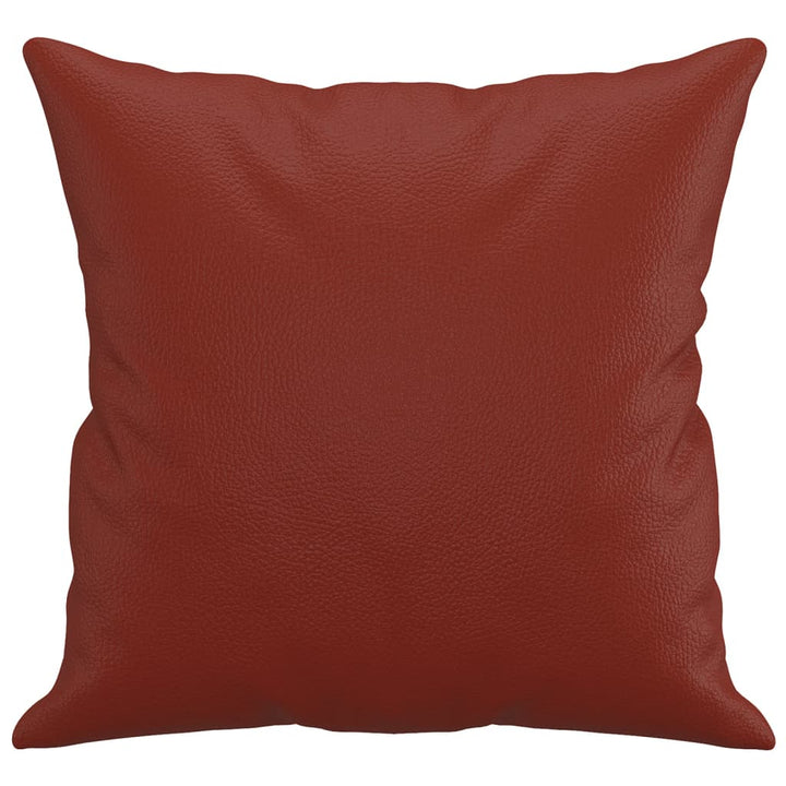 Perne Decorative, 2 Buc., Roșu Vin, 40X40 Cm, Piele Ecologică