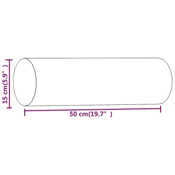 Perne Decorative, 2 Buc., , Ø15X50 Cm, Catifea