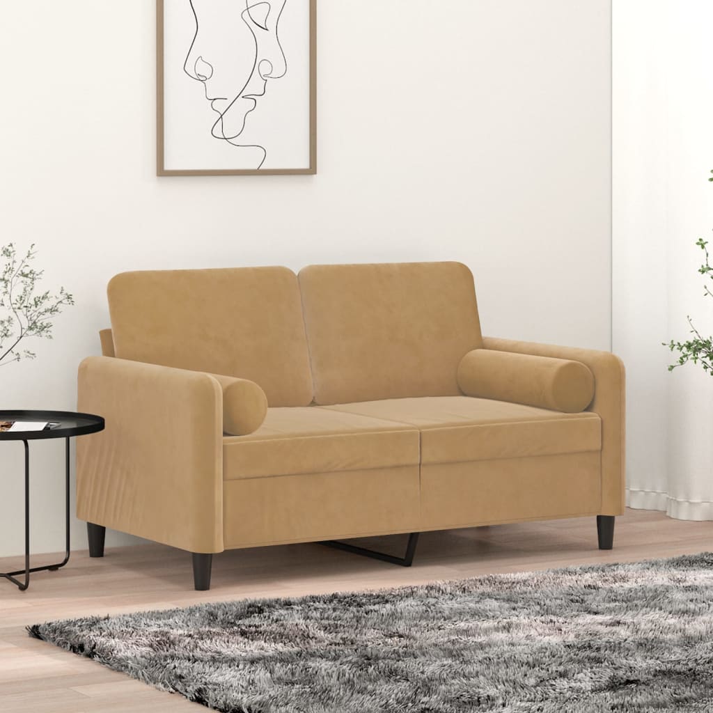 Perne Decorative, 2 Buc., , Ø15X50 Cm, Catifea