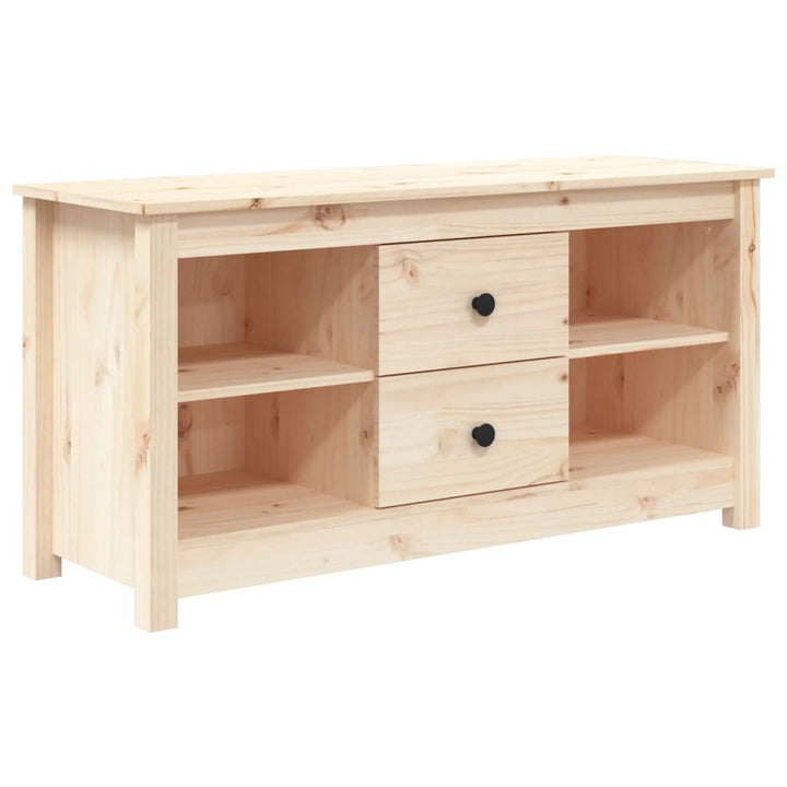 Comodă Tv, 103X36,5X52 Cm, Lemn Masiv De Pin