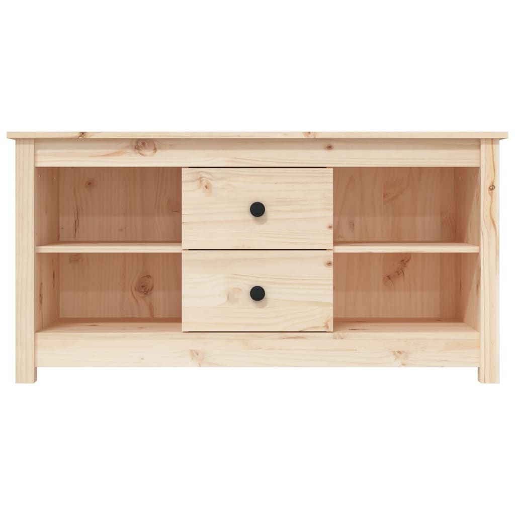 Comodă Tv, 103X36,5X52 Cm, Lemn Masiv De Pin