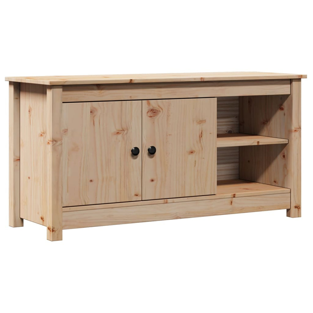 Comodă Tv, 103X36,5X52 Cm, Lemn Masiv De Pin