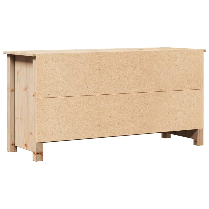 Comodă Tv, 103X36,5X52 Cm, Lemn Masiv De Pin