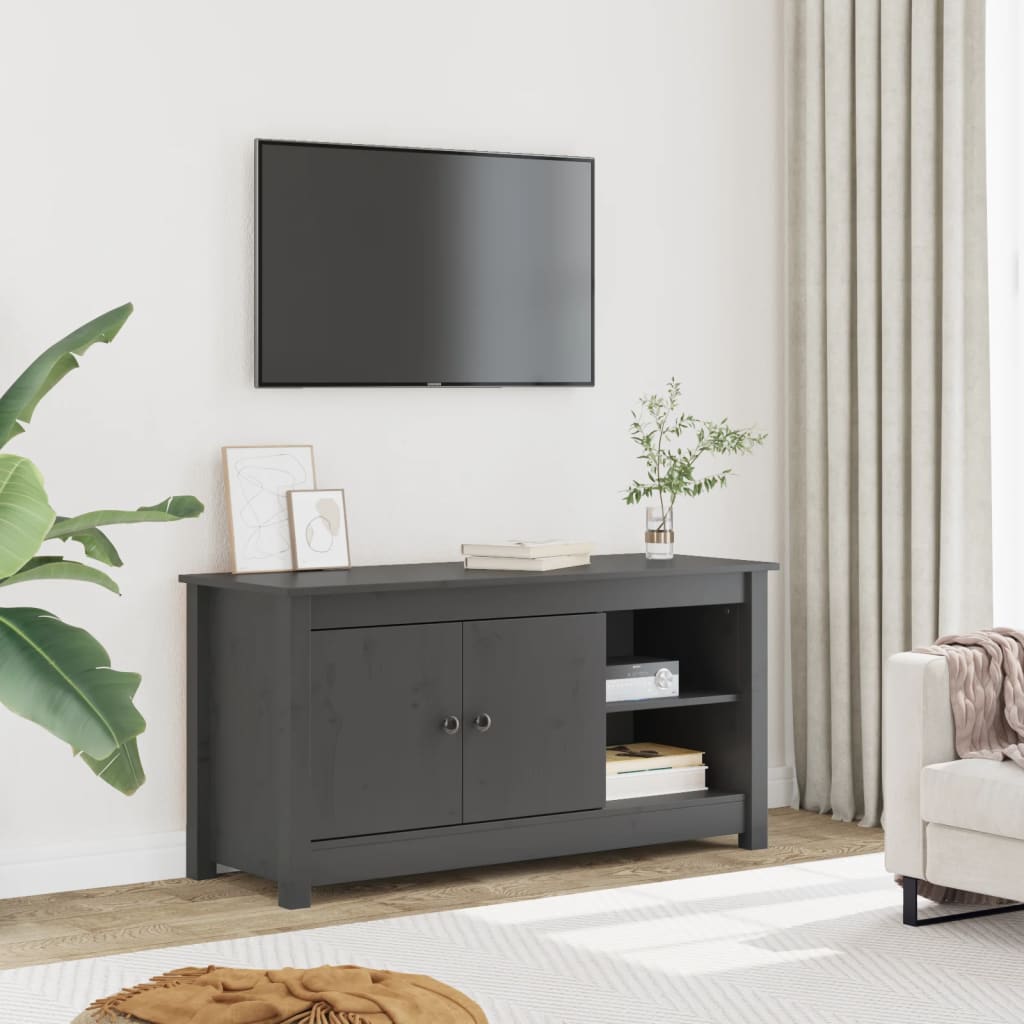 Comodă Tv, 103X36,5X52 Cm, Lemn Masiv De Pin