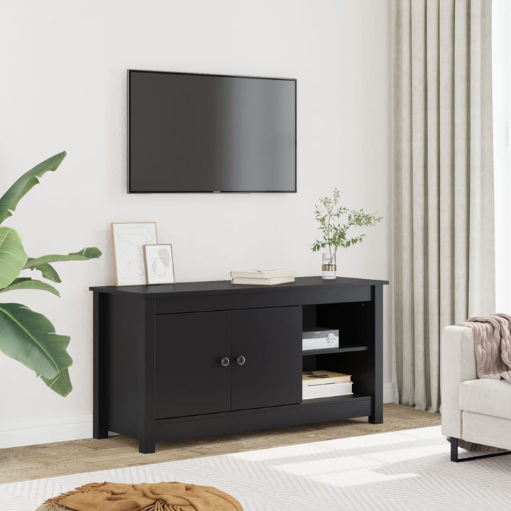 Comodă Tv, 103X36,5X52 Cm, Lemn Masiv De Pin