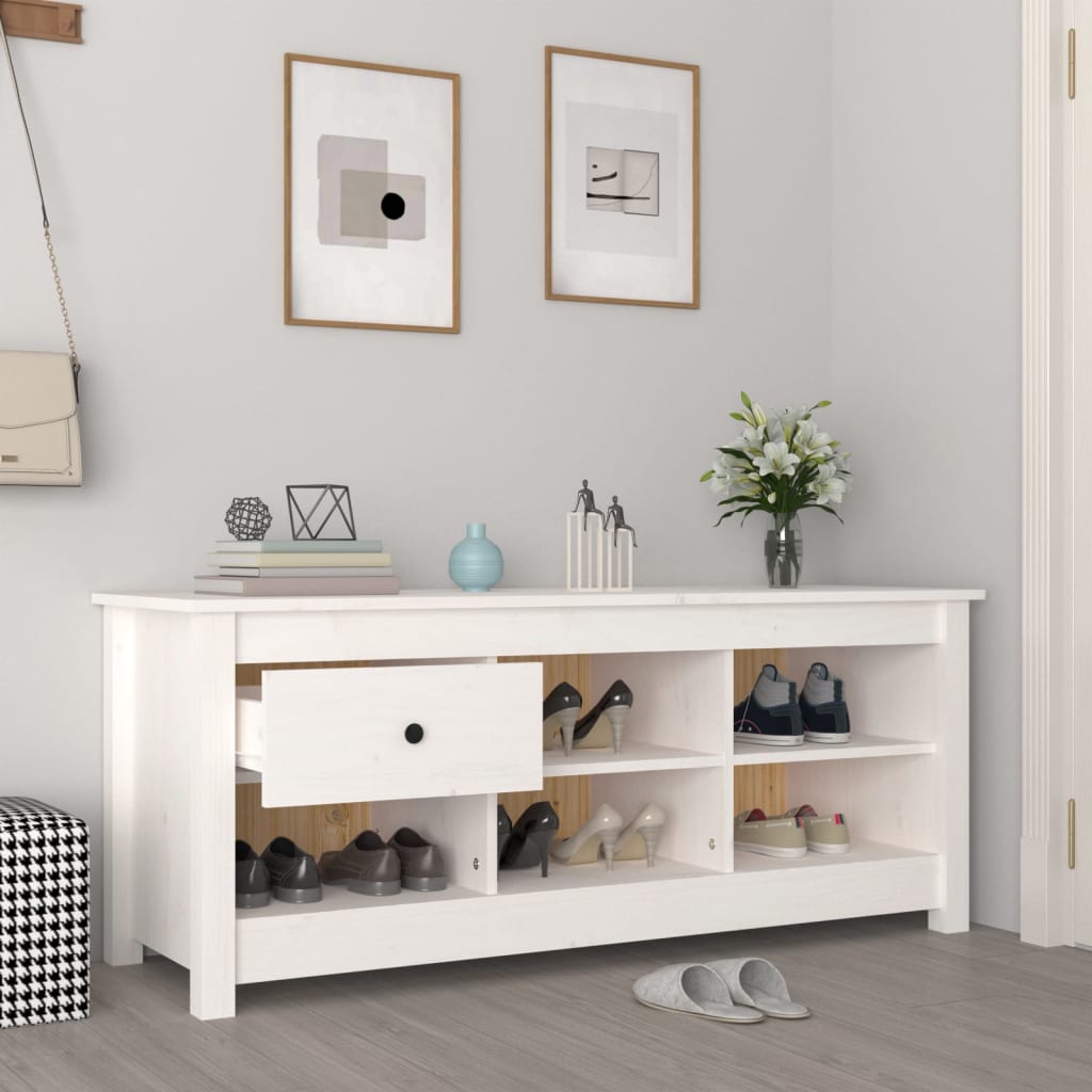 Dulap Pentru Pantofi, , 110X38X45,5 Cm, Lemn Masiv Pin