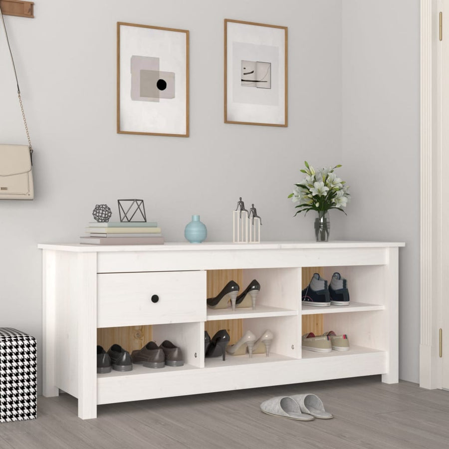 Dulap Pentru Pantofi, , 110X38X45,5 Cm, Lemn Masiv Pin