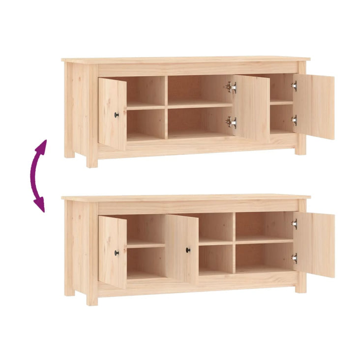 Dulap Pentru Pantofi, 110X38X45,5 Cm, Lemn Masiv De Pin