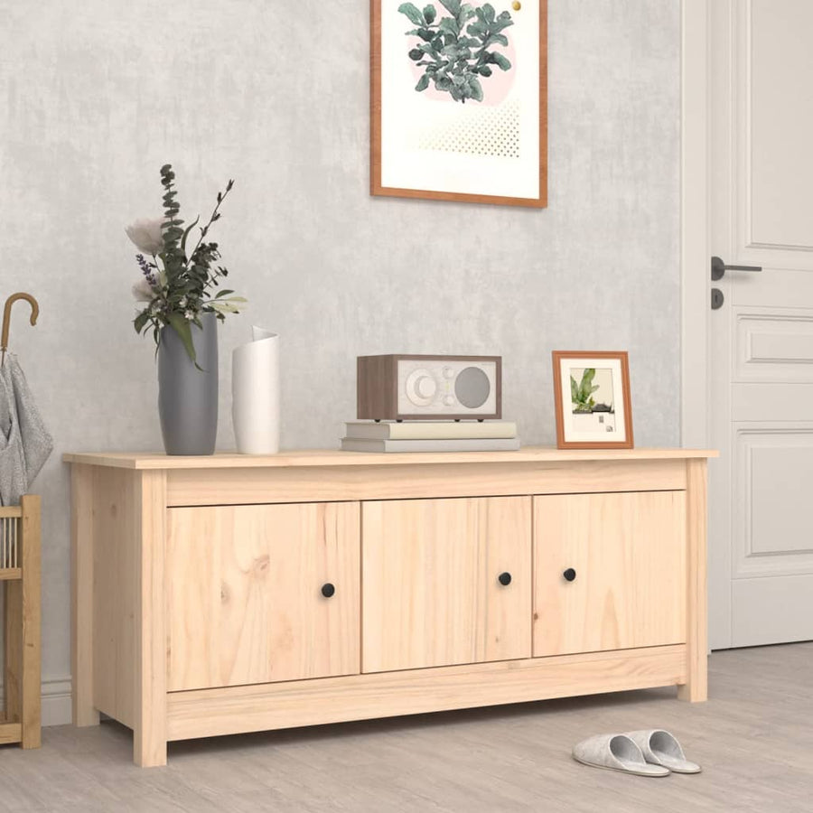 Dulap Pentru Pantofi, 110X38X45,5 Cm, Lemn Masiv De Pin