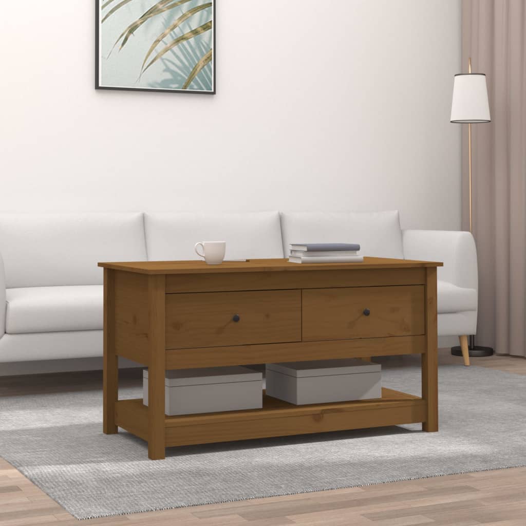 Măsuță De Cafea, , 102X49X55 Cm, Lemn Masiv De Pin