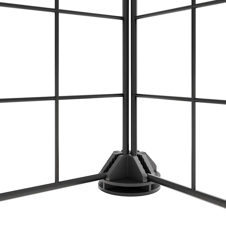 Cușcă Animale De Companie Cu Ușă 60 Panouri Negru 35X35 Cm Oțel