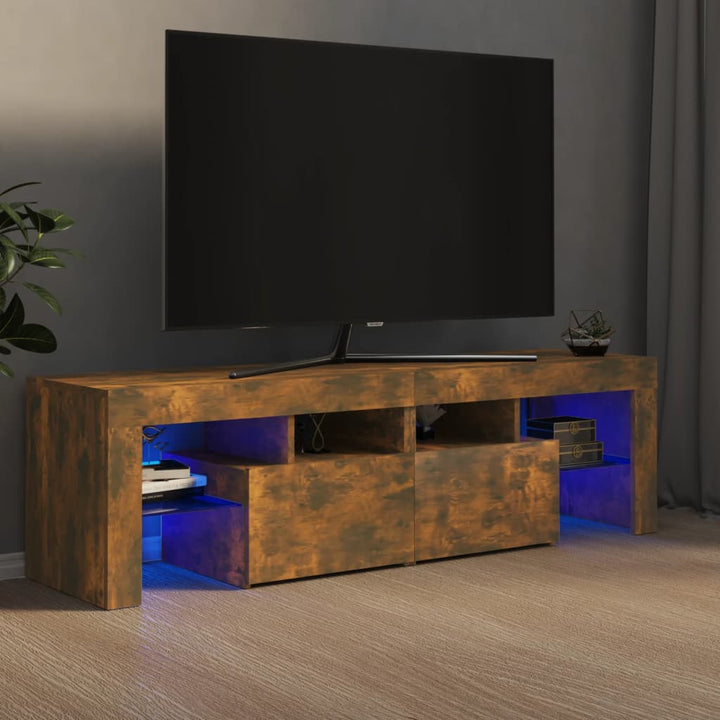 Comodă Tv Cu Lumini Led, , 140X36,5X40 Cm