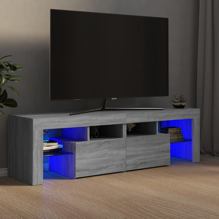 Comodă Tv Cu Lumini Led, , 140X36,5X40 Cm