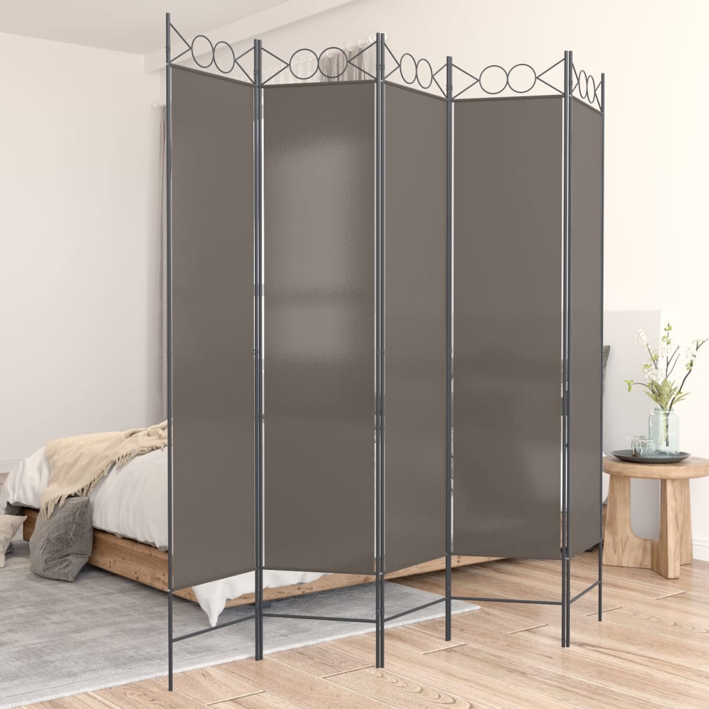 Paravan De Cameră Cu 4 Panouri, , , Textil