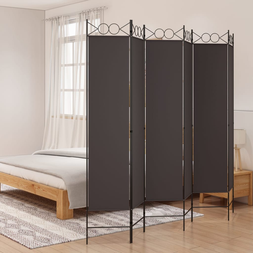 Paravan De Cameră Cu 4 Panouri, , , Textil